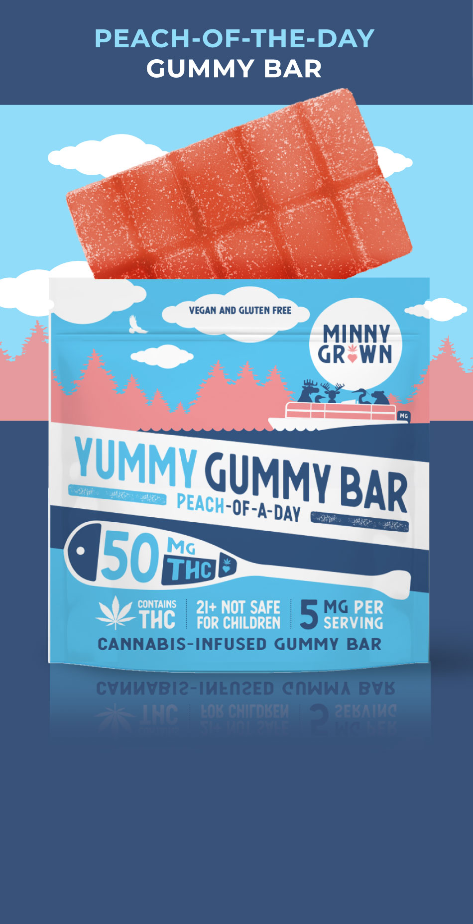Featured image for “Yummy Gummy Bar – Peach”