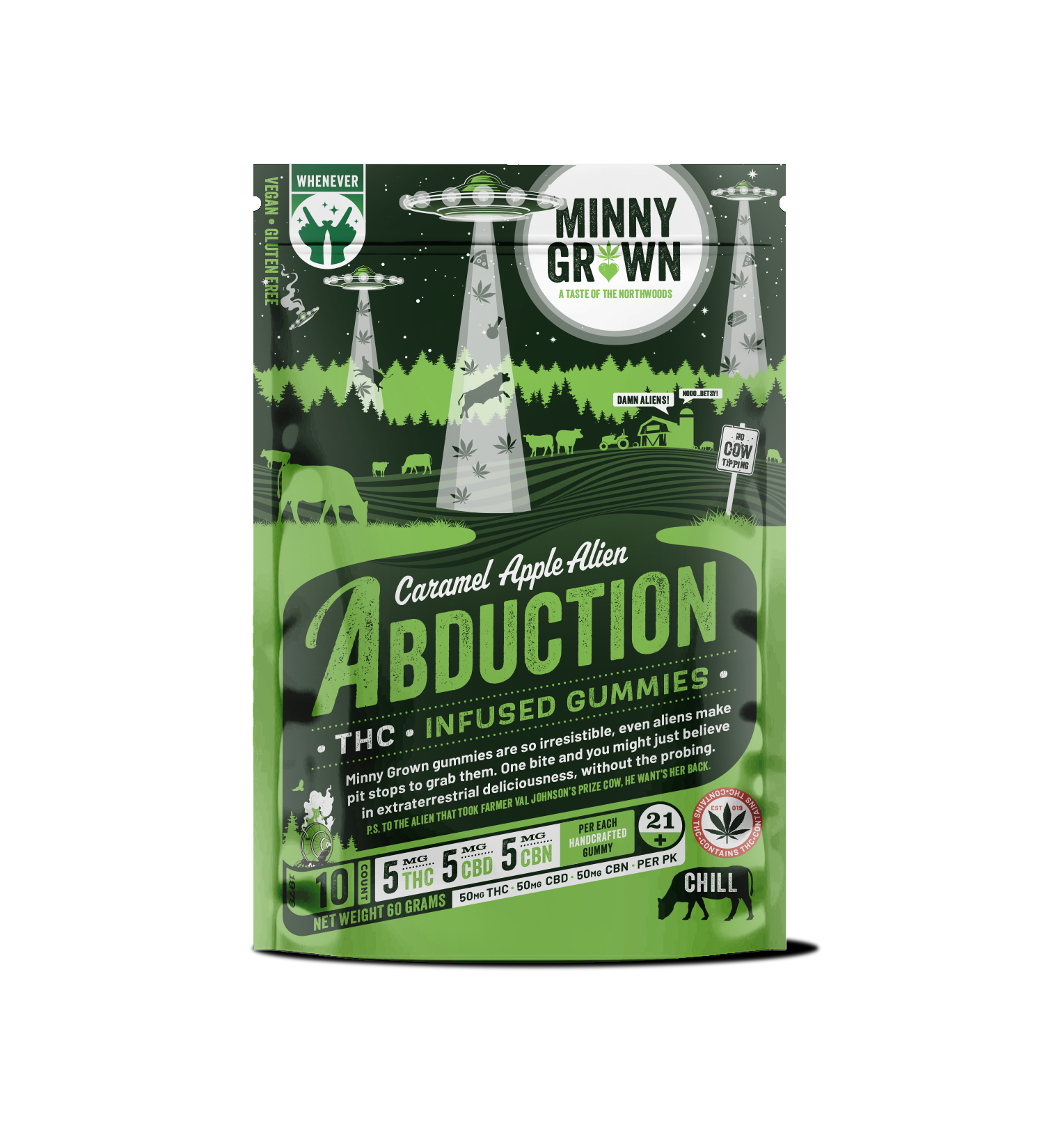 Featured image for “THC Gummies - Caramel Apple Alien Abduction”