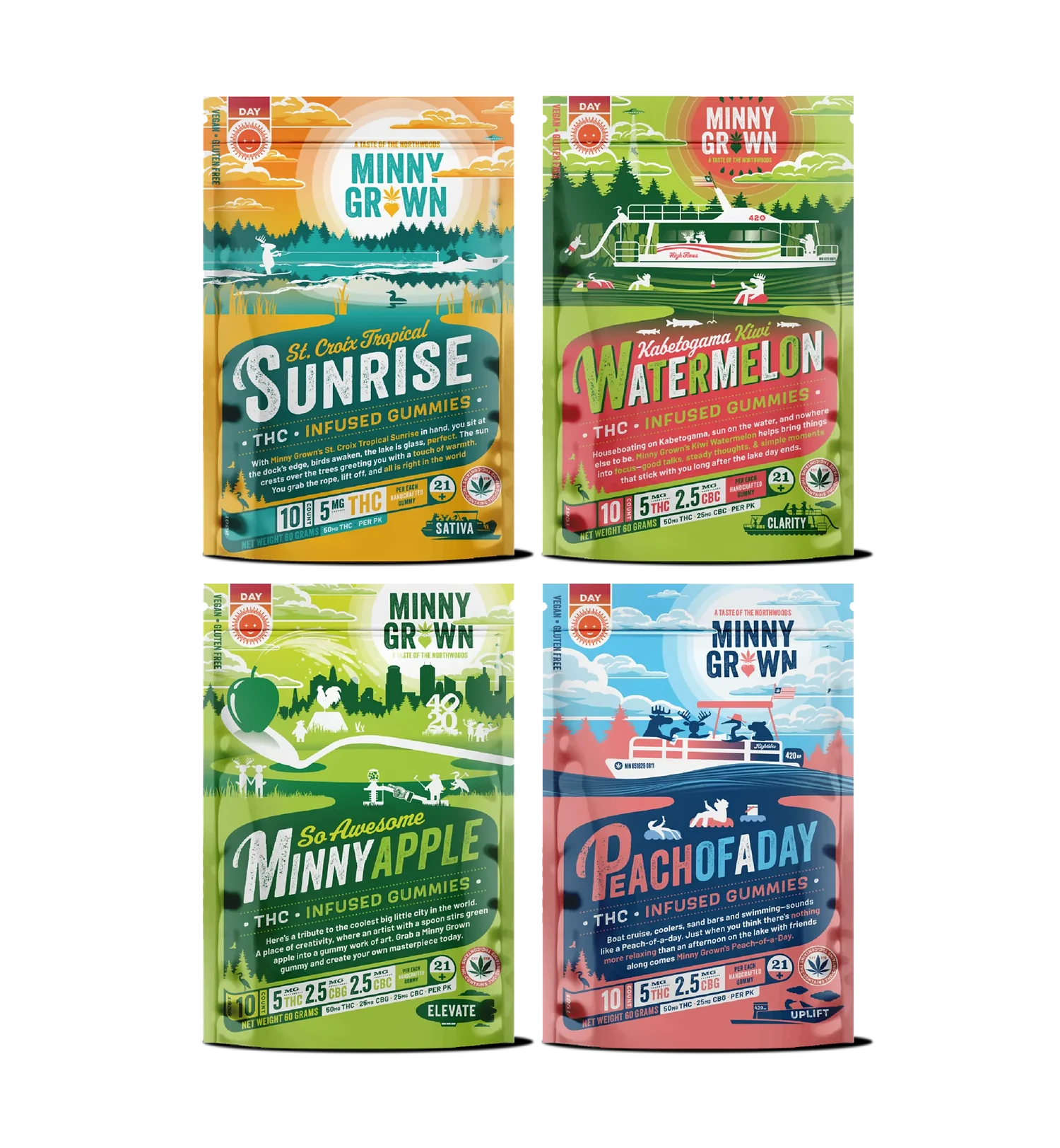 Buy 4 Minny Grown Daytime Gummies for a great deal
