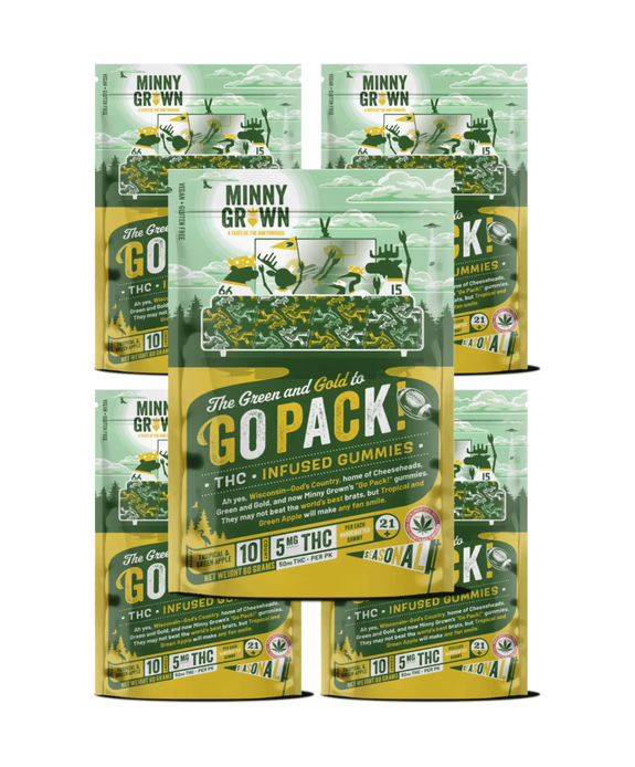 THC Gummies - GoPack 5-Pack Bundle
